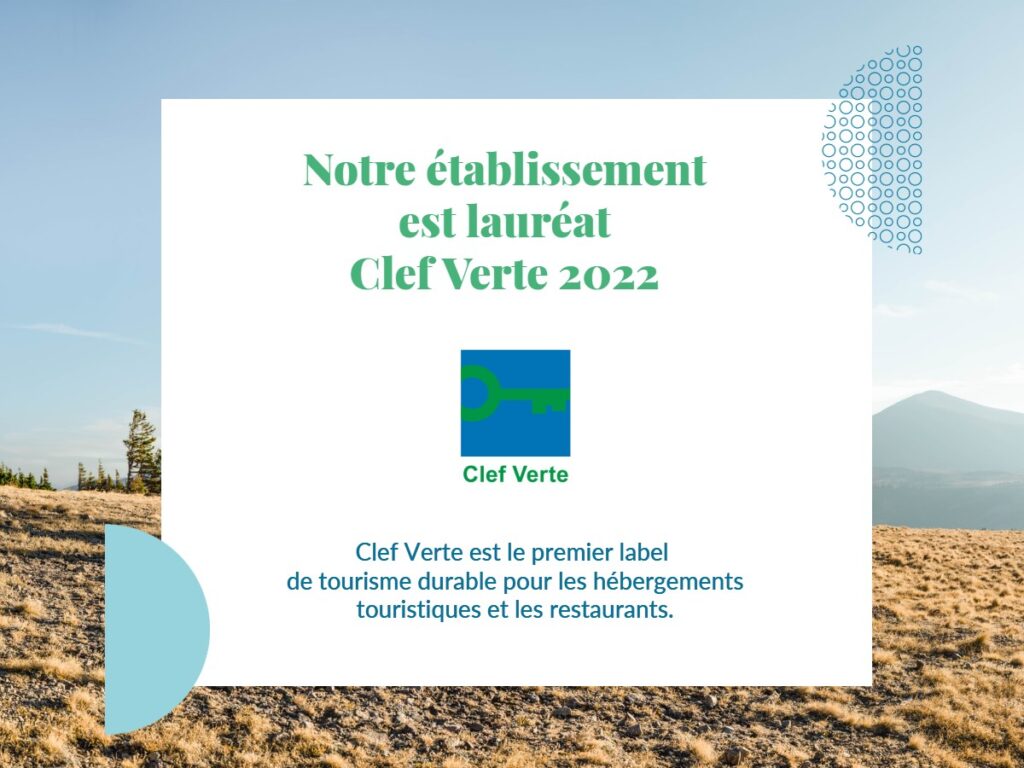 Label clef verte - Hôtel des 2 Continents Paris - tourisme eco-responsable Paris