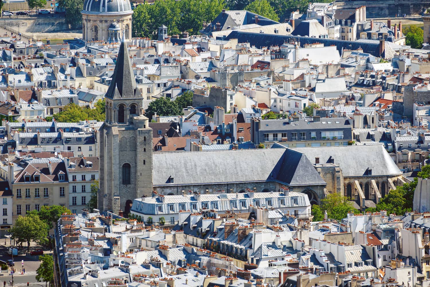 Saint Germain des Prés Hotel in Paris - View over Saint Germain des Pres and the Church