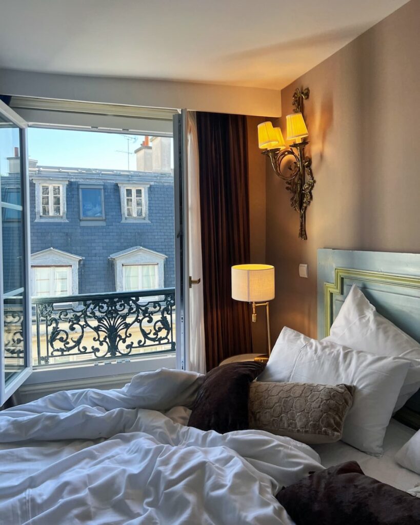 A quiet stay in Paris - Deluxe room with a view on old Parisian buildings. Hotel Saint-Germain-des-Prés